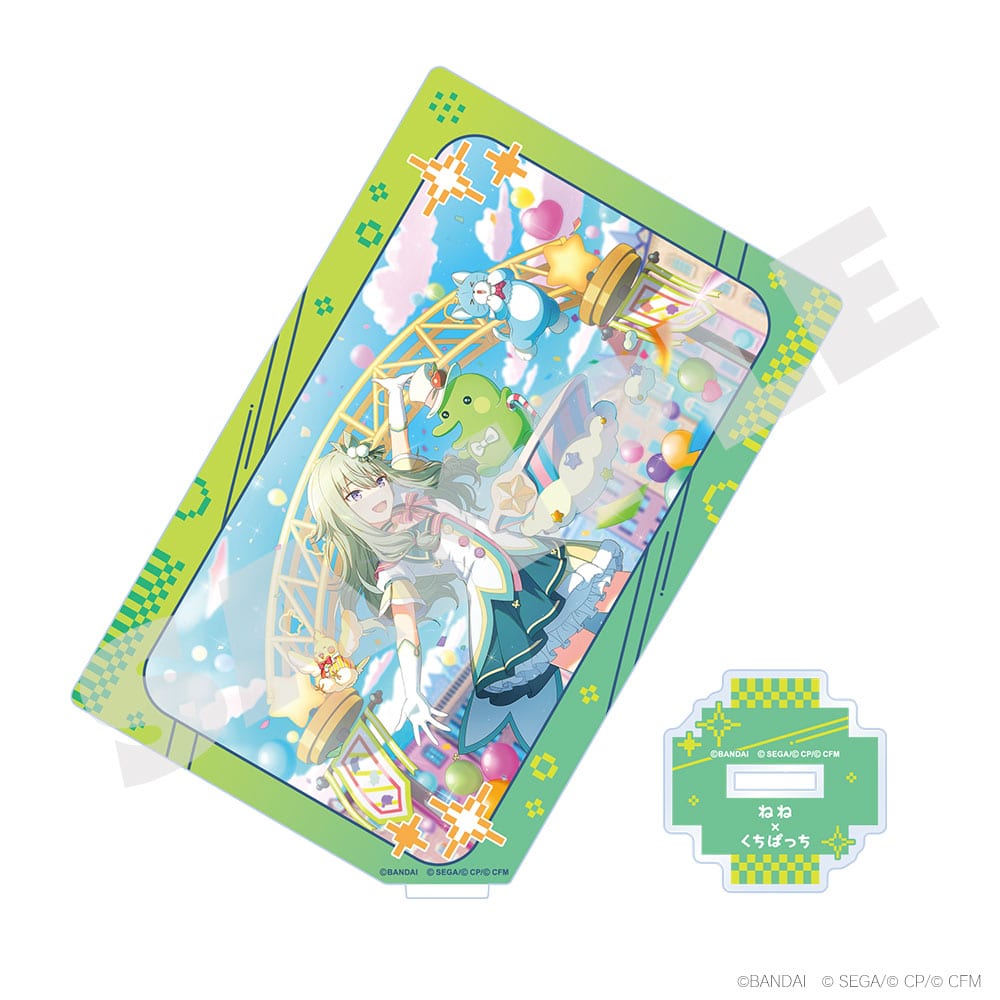 Project Sekai × Tamagotchi - Card-Style Acrylic Stands - Nene Kusanagi × Kuchipatchi 1, stand and base details