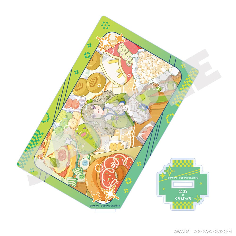 Project Sekai × Tamagotchi - Card-Style Acrylic Stands - Nene Kusanagi × Kuchipatchi 2, stand and base details