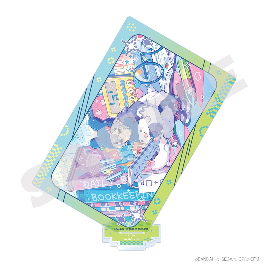 Project Sekai × Tamagotchi - Card-Style Acrylic Stands - Shiho Hinomori × Mimitchi 2