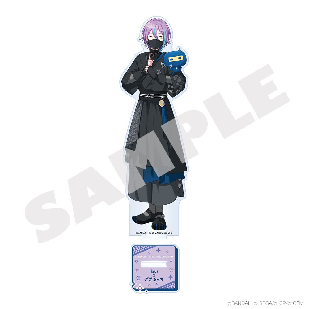 Project Sekai × Tamagotchi - Character Acrylic Stands - Rui Kamishiro × Gozarutchi, stand and base details
