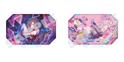 Project Sekai World Link acrylic block stand set - MEIKO and Saki Tenma