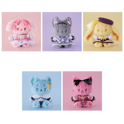 Puella Magi Madoka Magica Mofufusa plush Complete Set of 5: Madoka, Homura, Mami, Sayaka and Kyoko