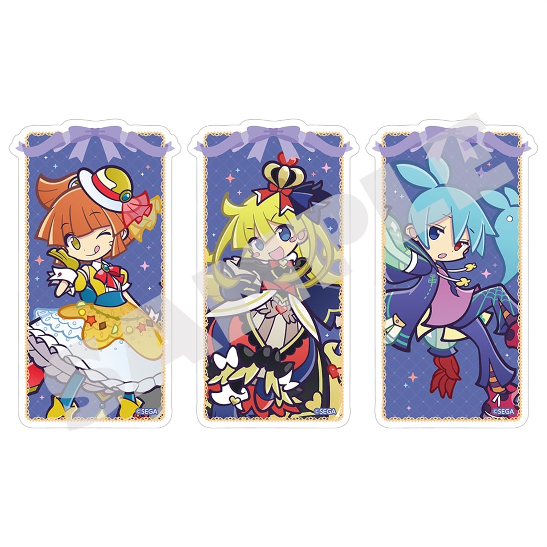 Puyo Puyo anniversary stickers — Set A