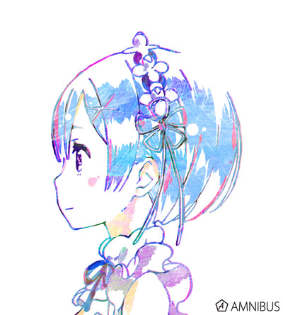 Re:Zero Rem Clothing T-shirts official product view 4