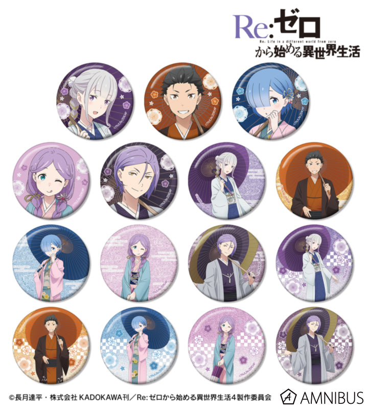 Re:Zero Japanese Umbrella Wasou Badges / Magnets official product view 1