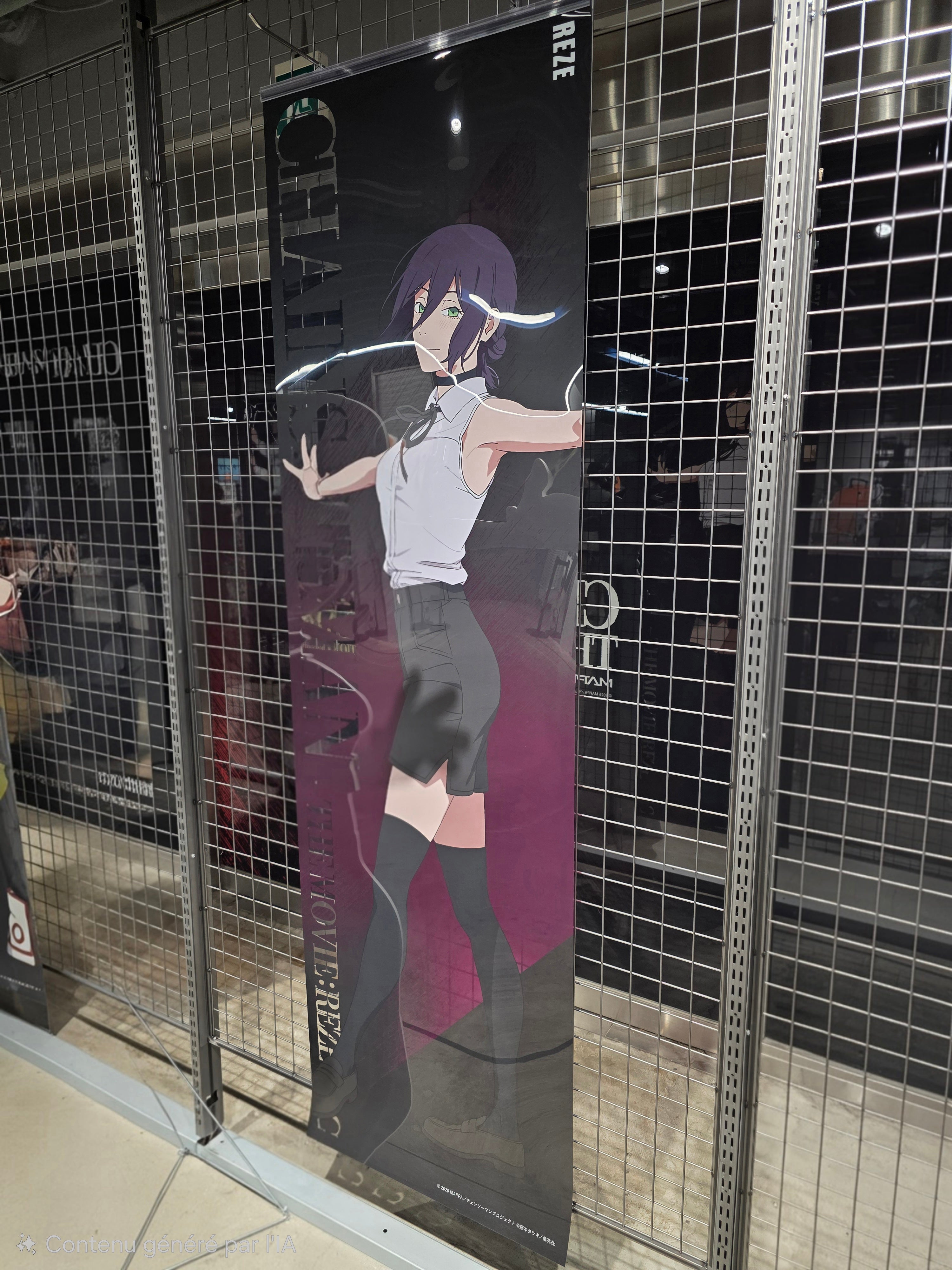 Chainsaw Man Big Good Will Exhibition - Life-Size Mega Clear Poster Reze