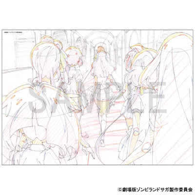 Reproduction Original Artwork - Franchouchou back silhouette