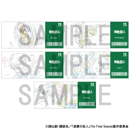 Original Artwork blind ticket-style clear card [Attack on Titan The Final Season]