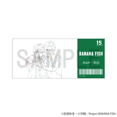 Original Artwork Ticket-Style Clear Card - Ash & Eiji