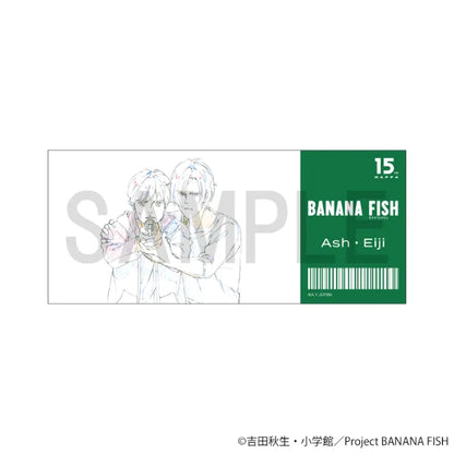 Original Artwork Ticket-Style Clear Card - Ash & Eiji