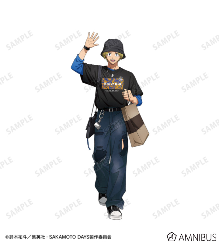 Sakamoto Days Shopping Ver. - Shin Asakura Unisex T-Shirt - official view 3