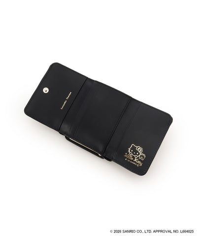 Sanrio Characters Other Product Line - Hello Kitty Clasp Folding Wallet Black - Official Product Photo 5