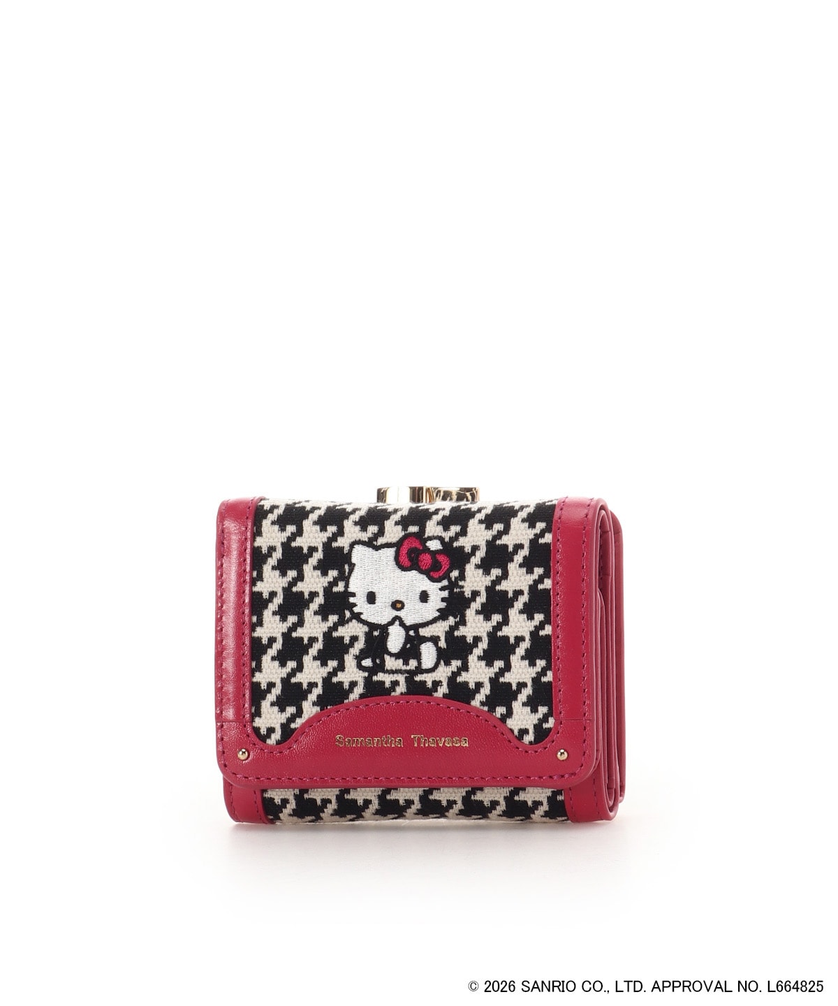 Sanrio Characters Other Product Line - Hello Kitty Clasp Folding Wallet Pink - Official Product Photo 2