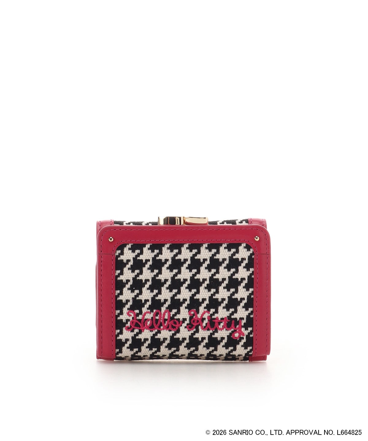 Sanrio Characters Other Product Line - Hello Kitty Clasp Folding Wallet Pink - Official Product Photo 3