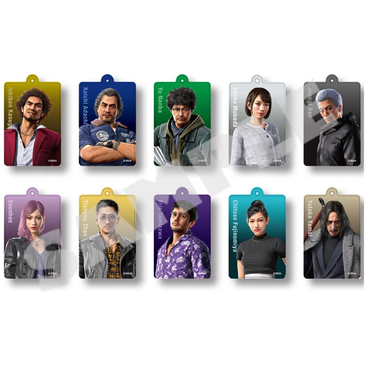 Yakuza Premium Select Vol. 2 acrylic keychain designs