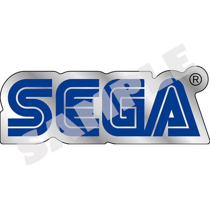 SEGA logo die-cut metal sticker, blue design