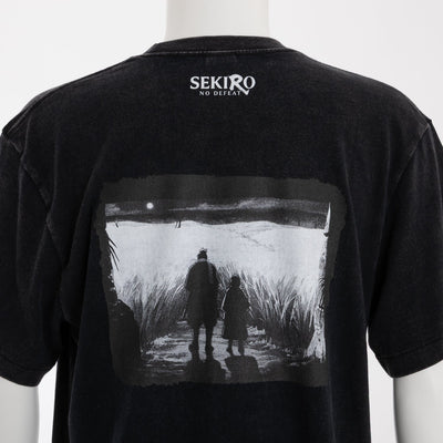 SEKIRO: NO DEFEAT SuperGroupies Wolf and Kuro Black T-shirt, official product photo 7