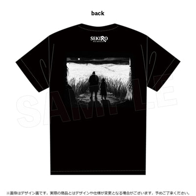 SEKIRO: NO DEFEAT SuperGroupies Wolf and Kuro Black T-shirt, official product photo 12
