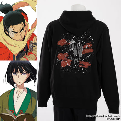 SEKIRO: NO DEFEAT SuperGroupies Wolf and Kuro Hoodie, official product photo 1
