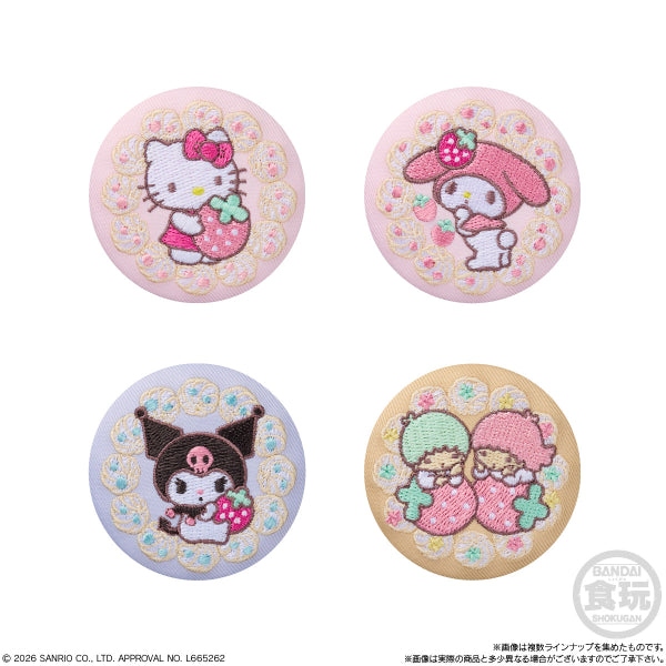 Sanrio Characters Embroidered Badge Biscuits Vol.4 - Box (12 Packs) RANDOM - official product image 3