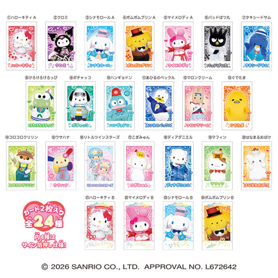 Sanrio Characters Live Action Charapotre Cards with Gum - 10 Packs RANDOM - official product image 2