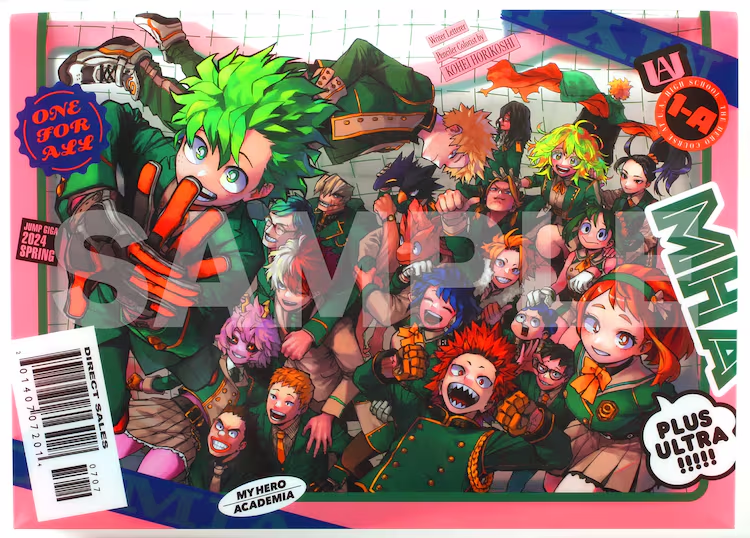 JUMP GIGA SPRING 2024 MY HERO ACADEMIA + COASTER + CLEAR FILE + STICKERS MHA + POSTER