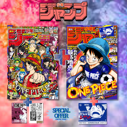 [Special Bundle] Weekly Shonen Jump 4-5 2026 One Piece Cover + Weekly Shonen Jump 26 Issue 2026 One Piece Cover+ Included Bonus Items