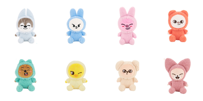 SKZOO x GiGO Exclusive Fluffy Boa Winter Plush Toy - Complete Set official product photograph