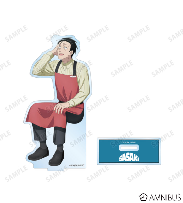 Sasaki BIG Acrylic Stand Ver. B - official product view 2 - Smoking Behind the Supermarket with You