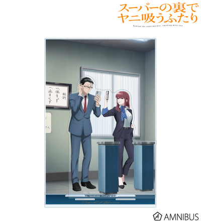 Sasaki & Tayama Acrylic Diorama Stand - official product overview - Smoking Behind the Supermarket with You