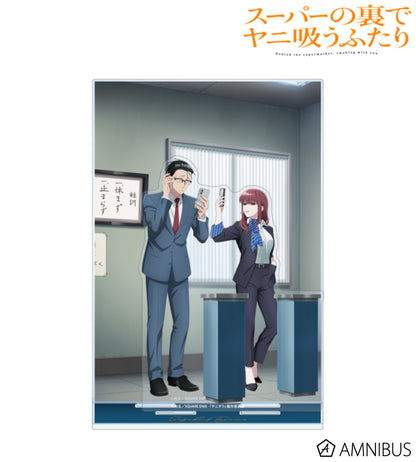 Sasaki & Tayama Acrylic Diorama Stand - official product overview - Smoking Behind the Supermarket with You