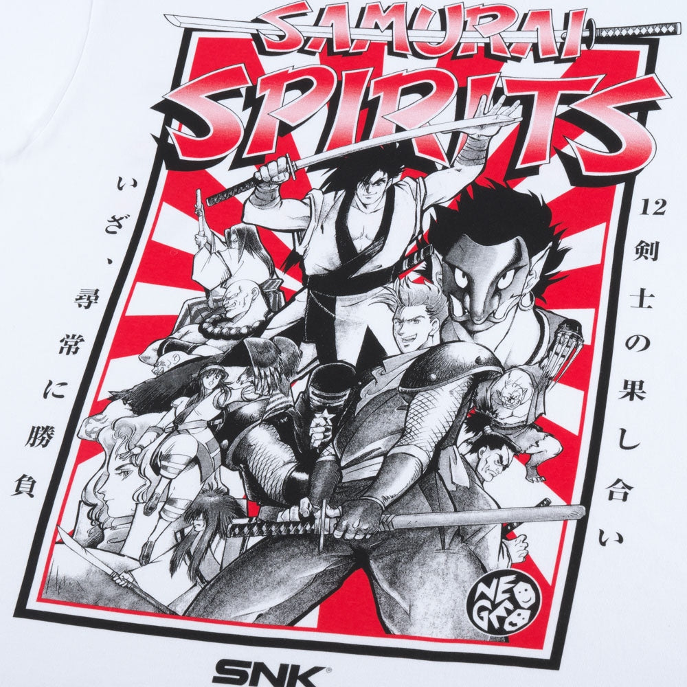 SNK - Samurai Shodown T-Shirt - White — back print detail