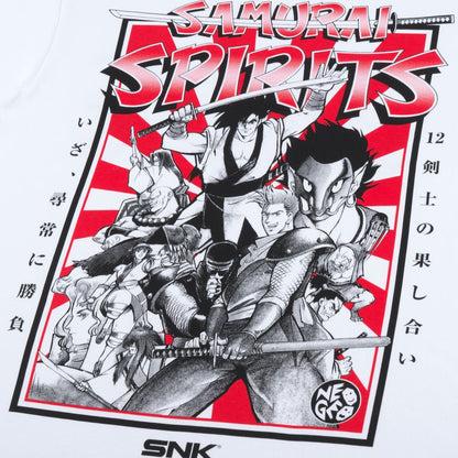 SNK - Samurai Shodown T-Shirt - White — back print detail