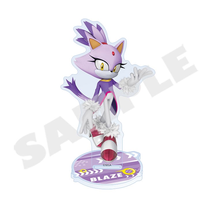Sonic the Hedgehog acrylic stand - Blaze with character base