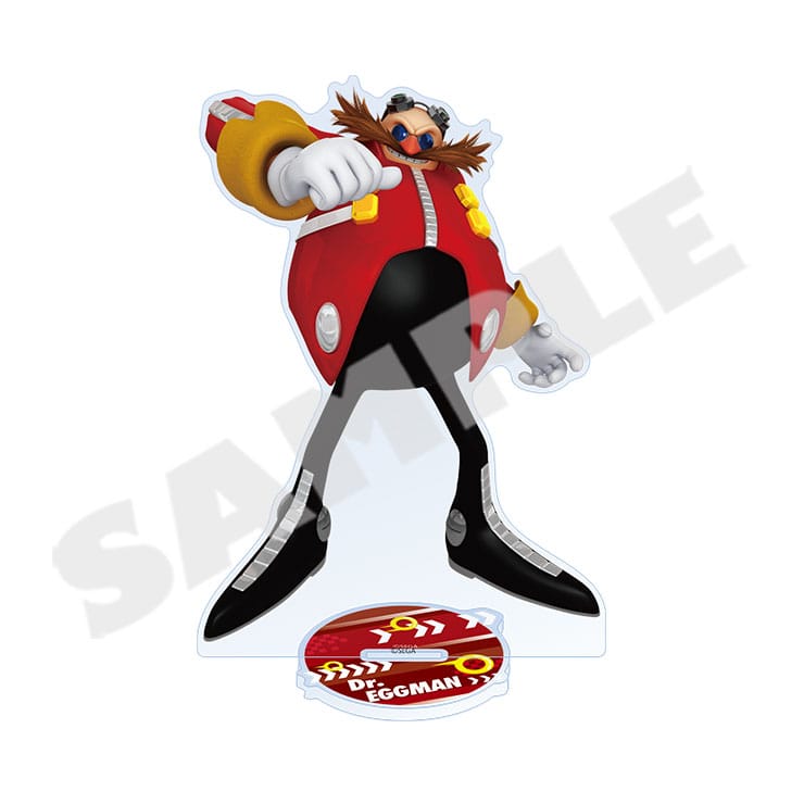 Sonic the Hedgehog acrylic stand - Dr. Eggman with character base
