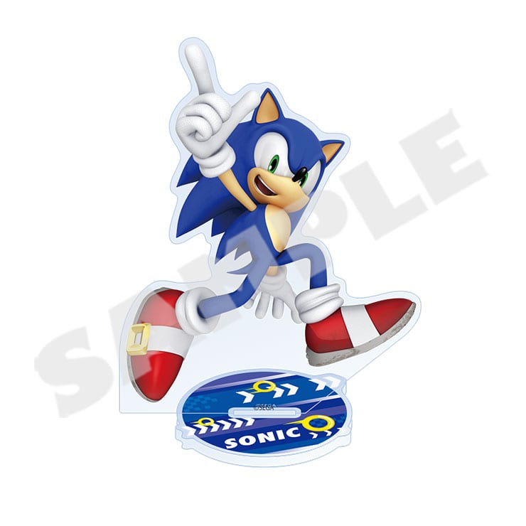 Sonic the Hedgehog acrylic stand - Sonic with character base