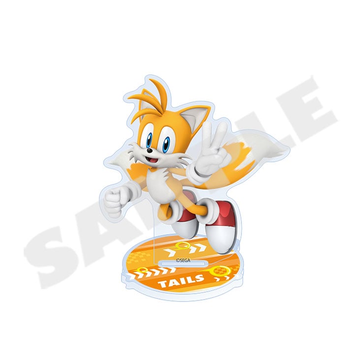 Sonic the Hedgehog acrylic stand - Tails with character base