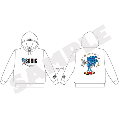 Sonic x Britto Sonic hoodie front and back