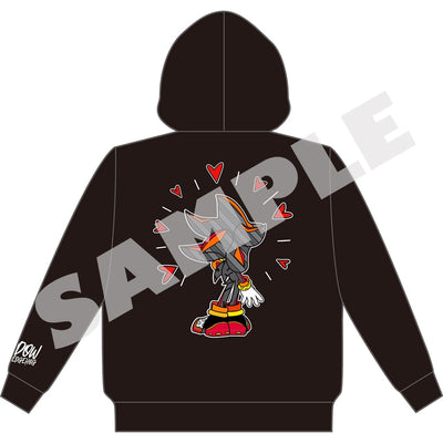 Sonic x Britto Shadow hoodie back artwork