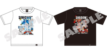 Sonic x Britto complete set of Sonic and Shadow T-shirts