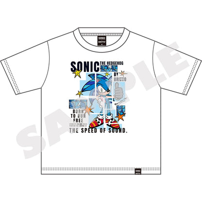 Sonic x Britto Sonic white T-shirt front