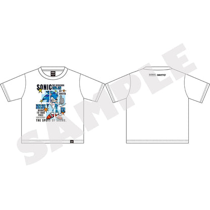 Sonic x Britto Sonic T-shirt front and back