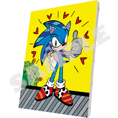 Sonic x Romero Britto canvas board, official view 3