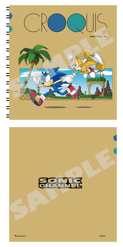 Sonic Wallpaper Cover Story sketchbooks - Sonic & Tails front and back