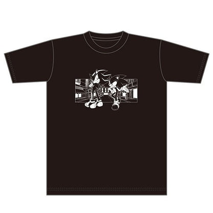 Sonic Wallpaper Cover Story tshirts - Sonic & Shadow front