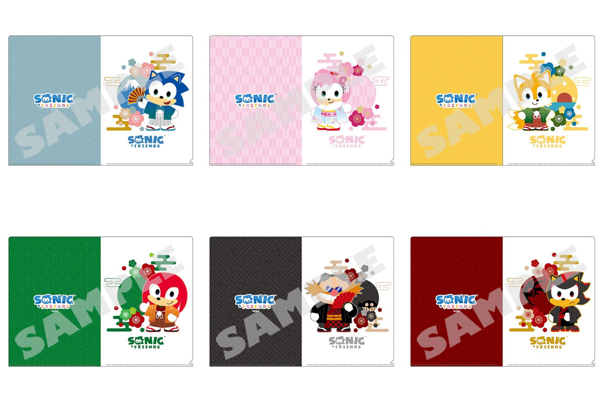 Sonic & Friends Winter Outing a4 clear files - six-model set