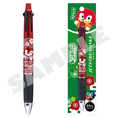 Sonic & Friends Winter Outing Jetstream pen - Knuckles packaging and details