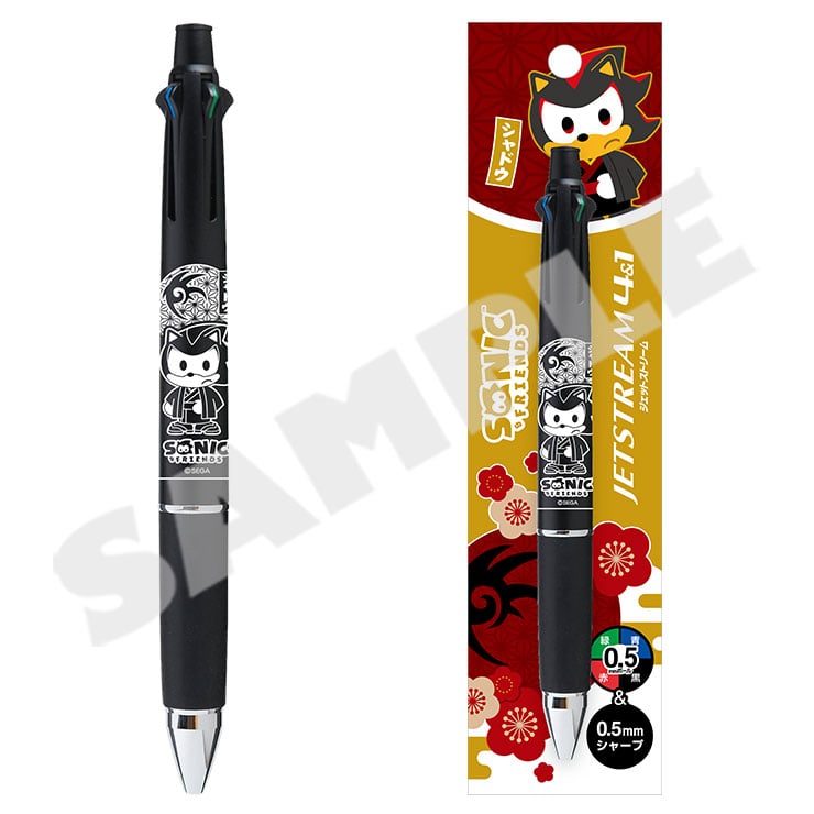 Sonic & Friends Winter Outing Jetstream pen - Shadow packaging and details