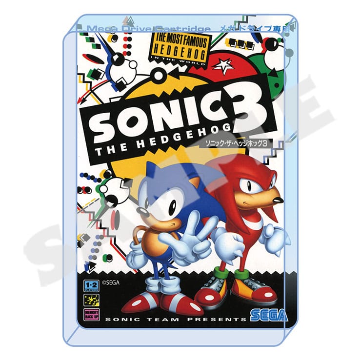 Sonic the Hedgehog 3 cover artwork acrylic block
