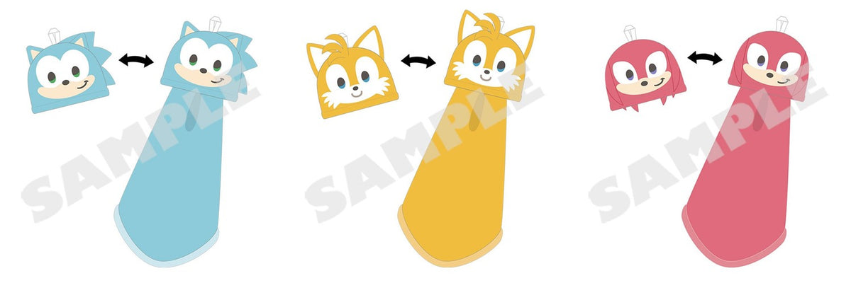 Sonic Home Series - Towel Mascots (3 Types) - complete set